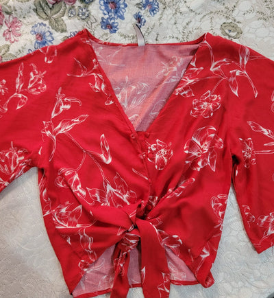 RED SUMMER TOP (Online or Prepaid payment only)