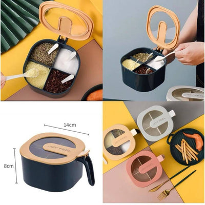 Multi-Compartment Spice Box (RANDOM COLOR)