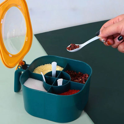 Multi-Compartment Spice Box (RANDOM COLOR)