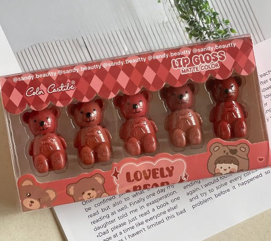 Teddy Bear Lip Gloss- With KEYCHAIN