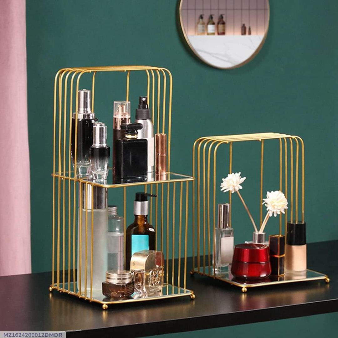 Golden Makeup Organizer