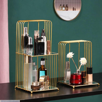 Golden Makeup Organizer