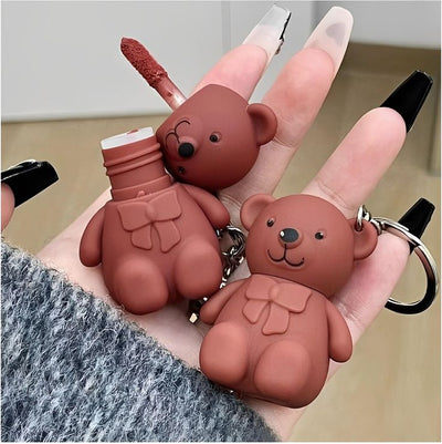 Teddy Bear Lip Gloss- With KEYCHAIN