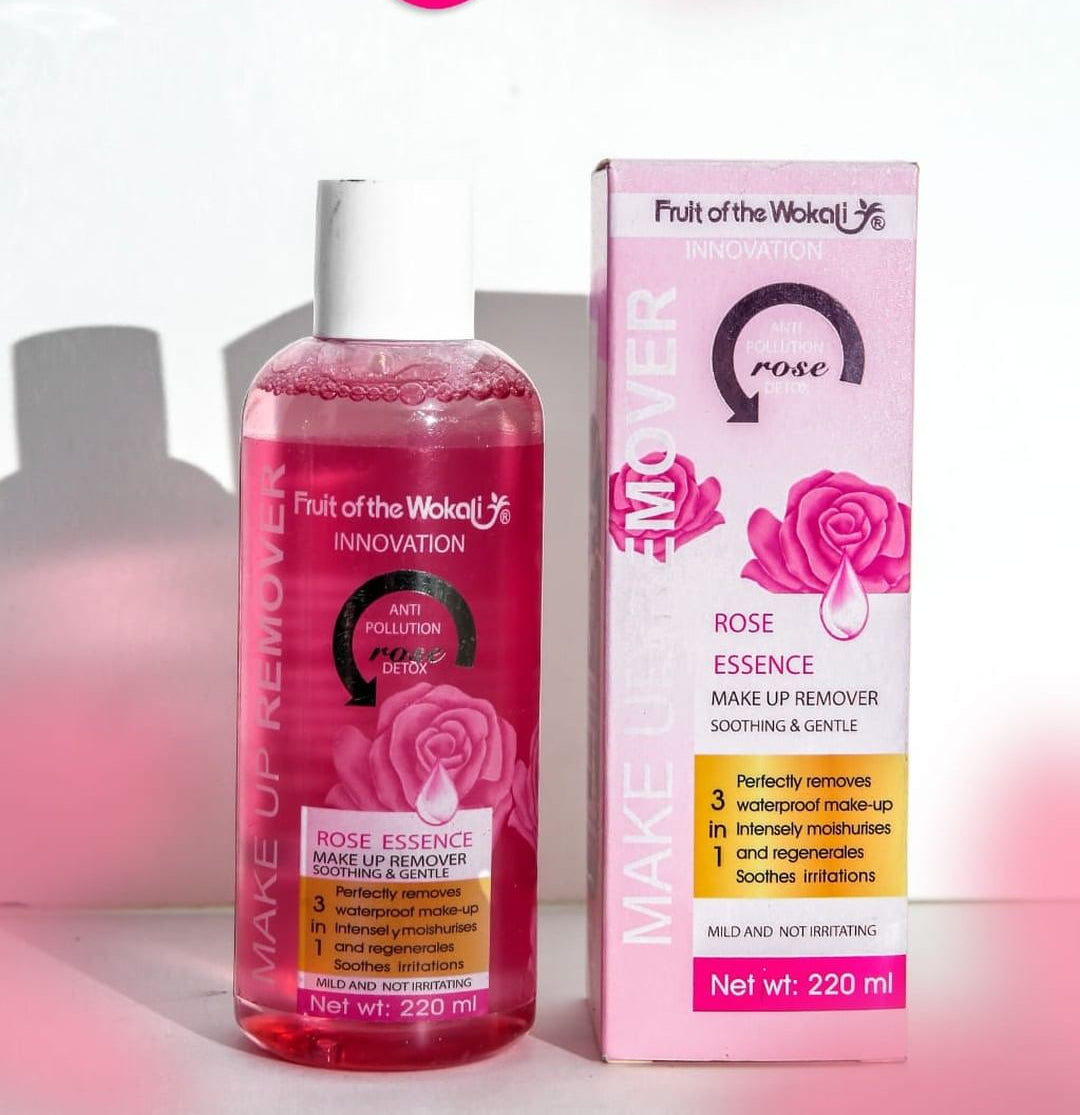 3 in 1 Rose Essence Makeup Remover (220ml)