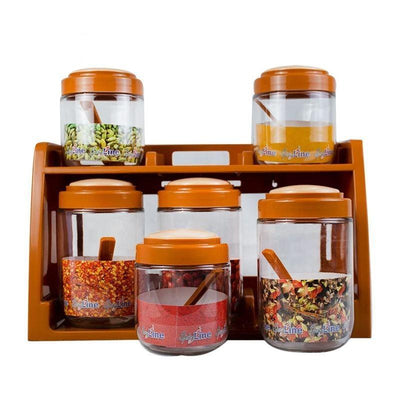 Spices jars with lids
