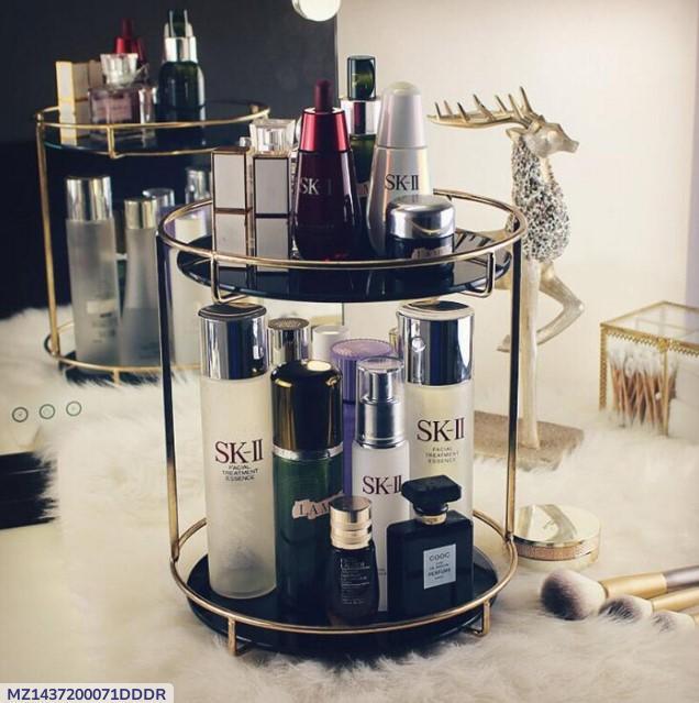 Steel makeup organizer