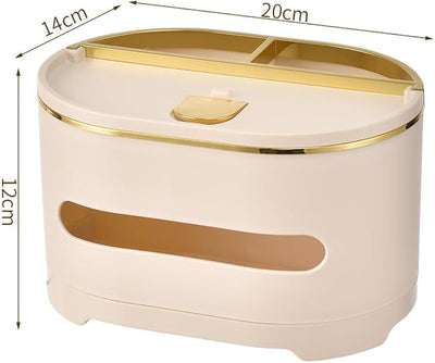 Makeup Organizer with Tissue Box