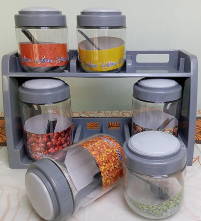 Spices jars with lids