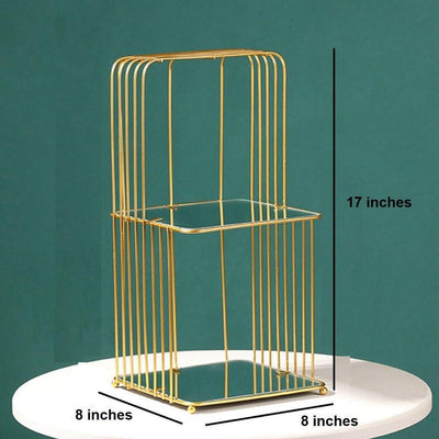Golden Makeup Organizer