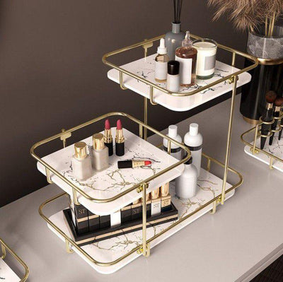 Golden Makeup Organizer
